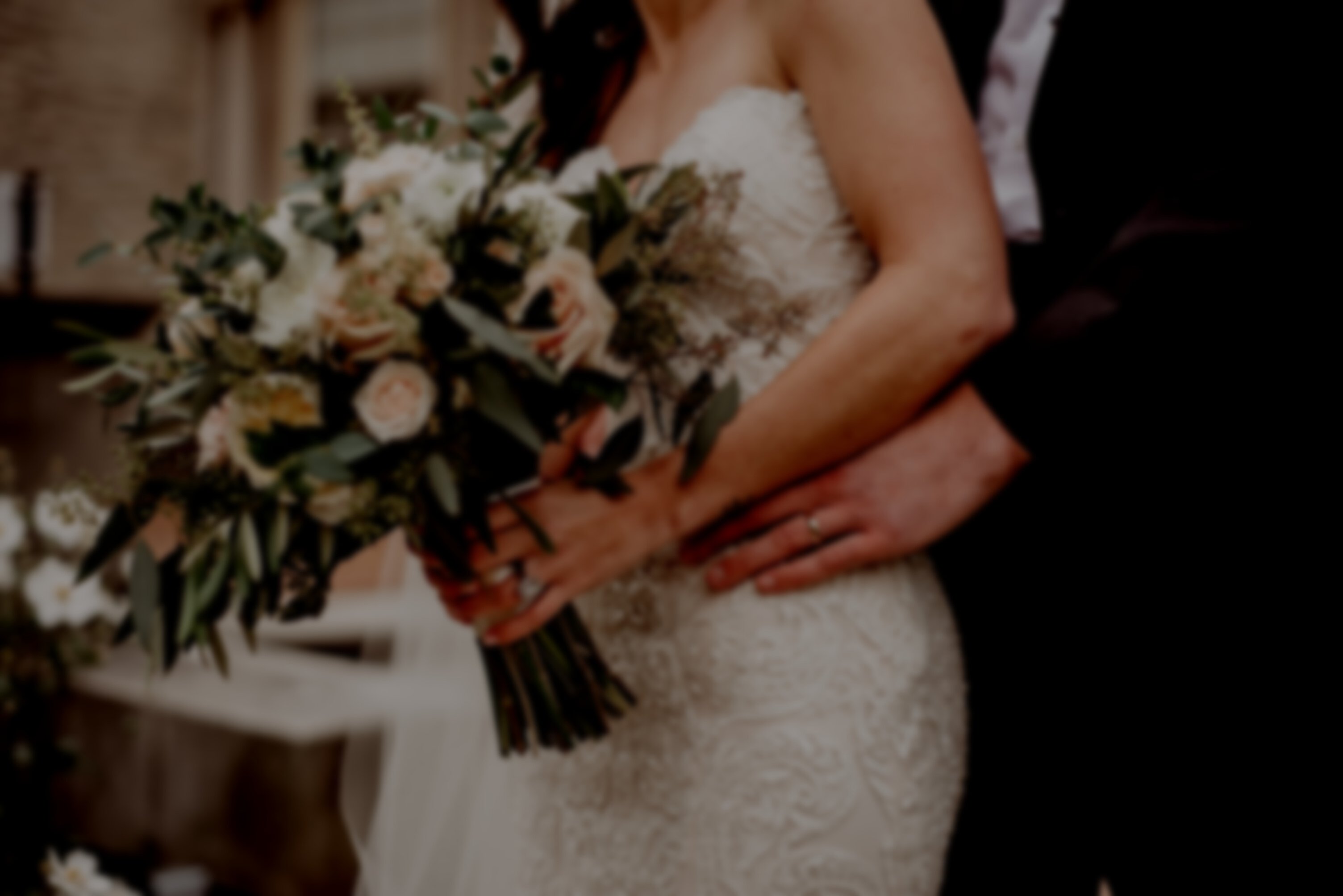 Woman Wearing White Wedding Gown